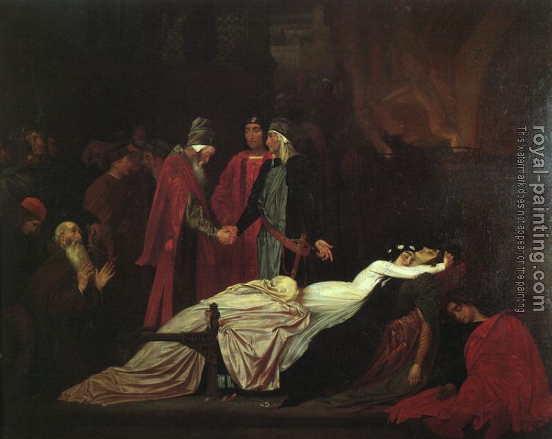 Lord Frederick Leighton : The Reconciliation of the Montagues and Capulets over the De